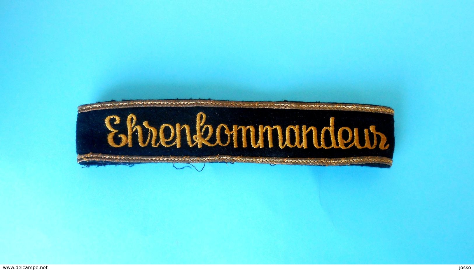 AUSTRIA-HUNGARY - EHRENKOMMANDEUR ... Original Vintage Cap Tally Hat Band Ribbon * Österreich-Ungarn - 1914-18