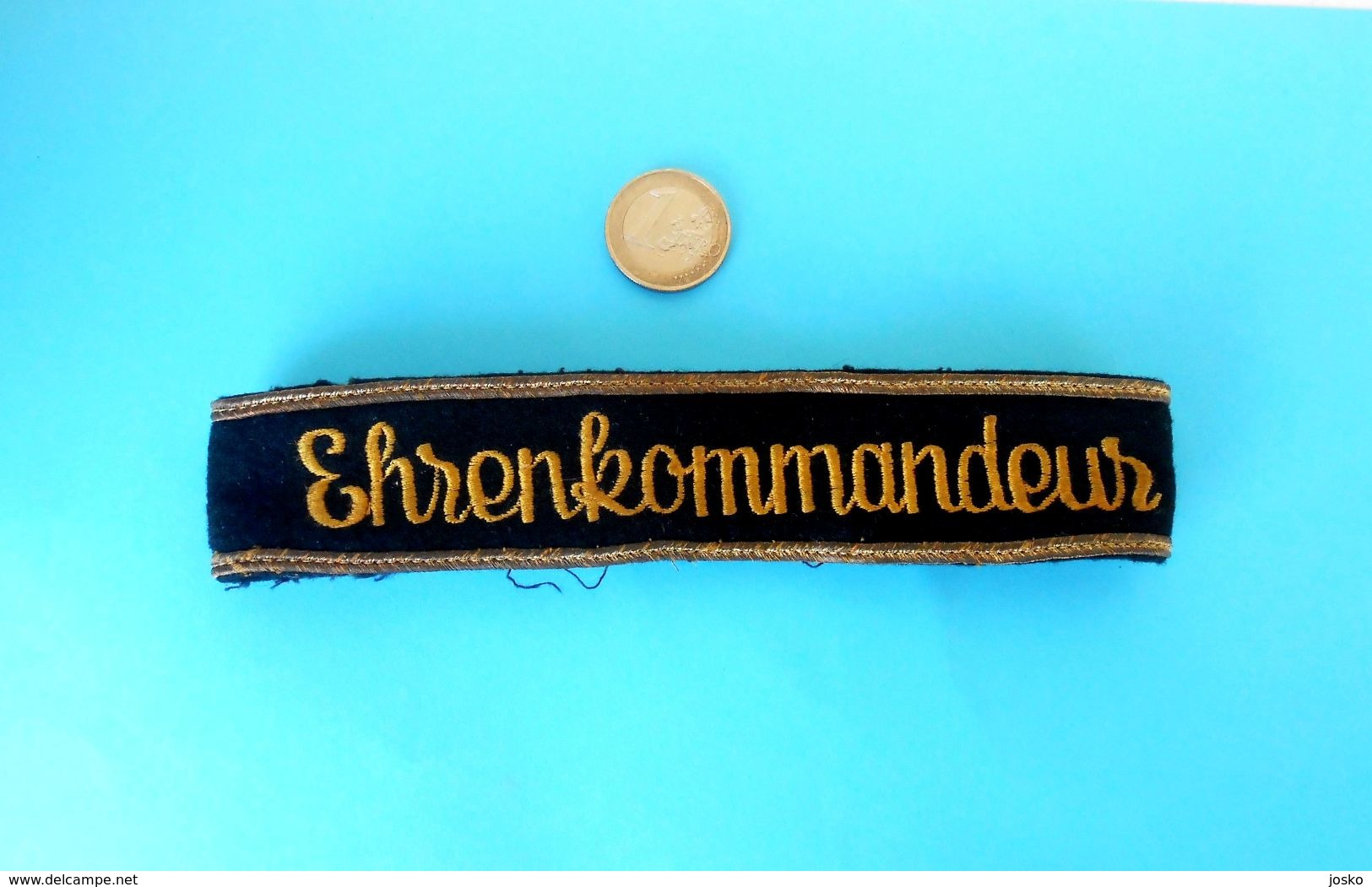 AUSTRIA-HUNGARY - EHRENKOMMANDEUR ... Original Vintage Cap Tally Hat Band Ribbon * Österreich-Ungarn - 1914-18