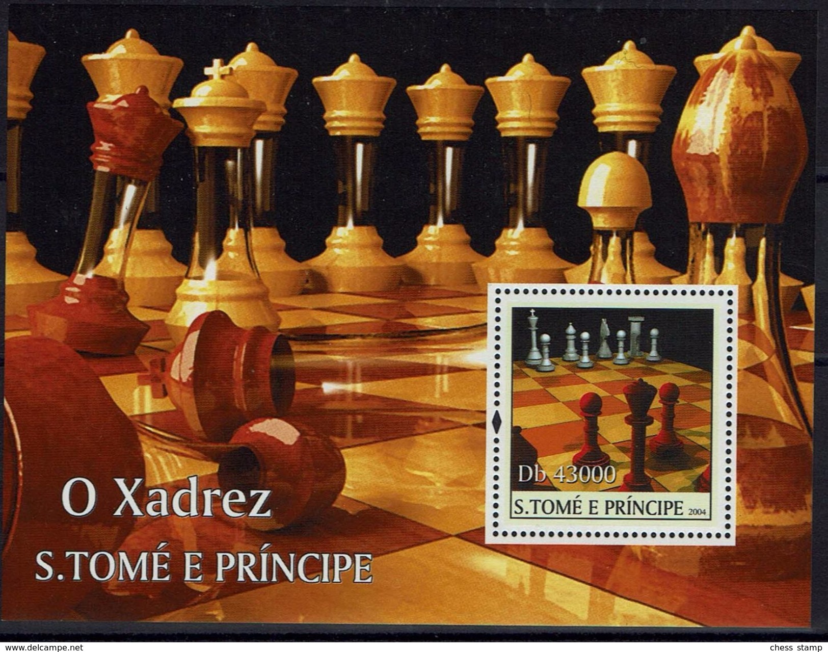 Schach Chess Ajedrez échecs - Sao Tomé Und Principe  S. Tomé E Principe 2004 - MiNr 2638 Block 515 - Schach