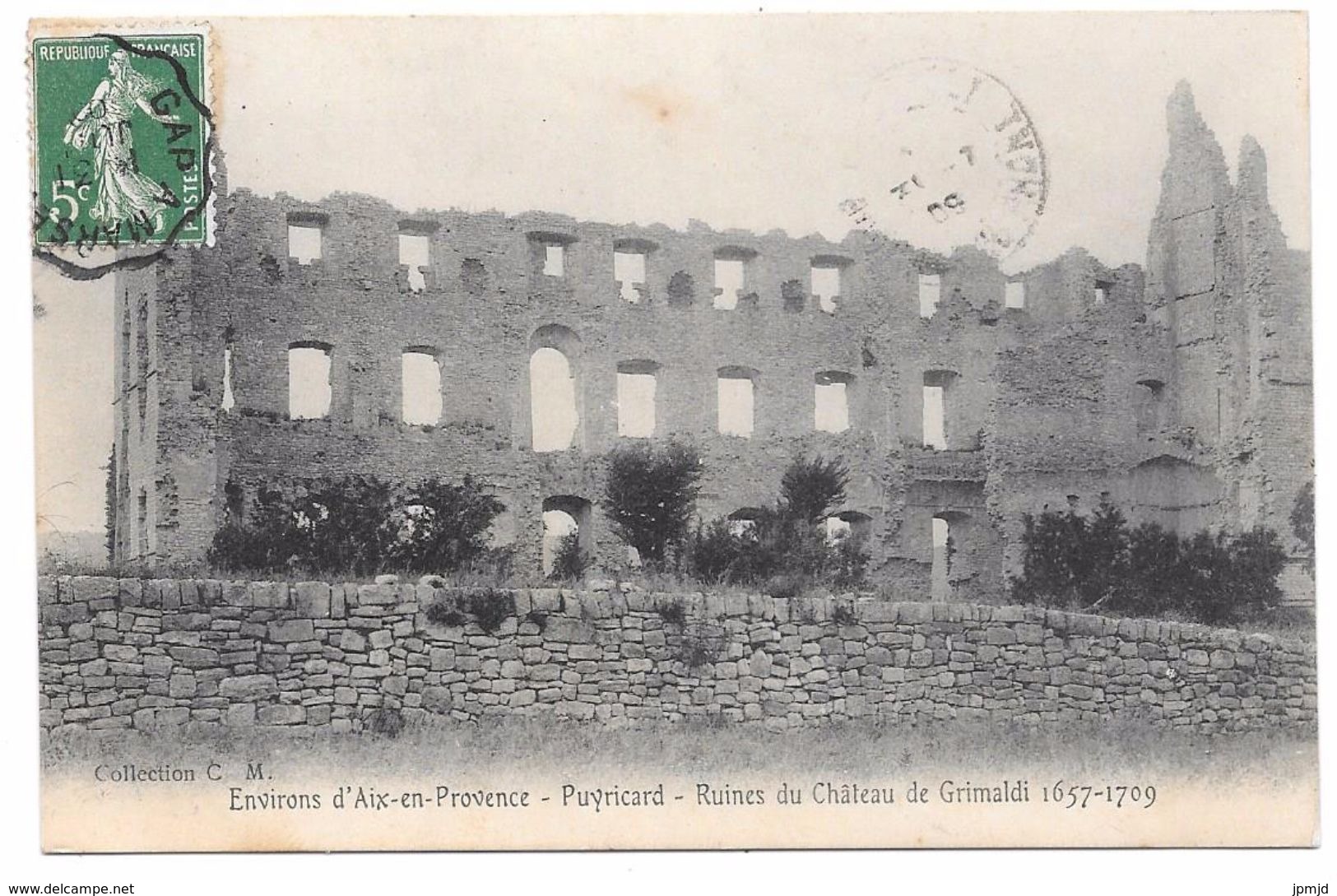 13 - Environs D'Aix En Provence - Puyricard - Ruines Du Château De Grimaldi - Autres & Non Classés