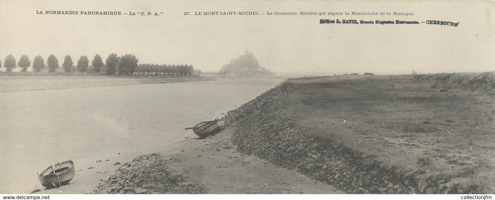 CPA PANORAMIQUE FRANCE 50 "Le Mont Saint Michel, Le Couesnon" - Le Mont Saint Michel