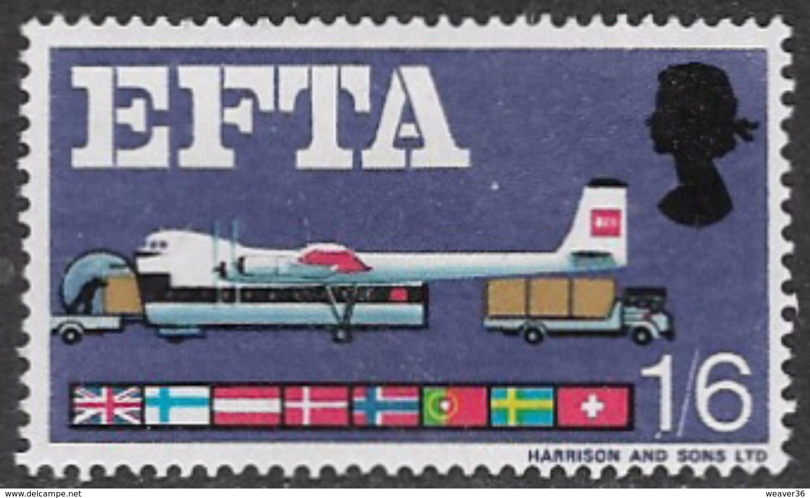 GB SG716 1967 EFTA 1/6d ORD Unmounted Mint [34/29341/25D] - Unused Stamps