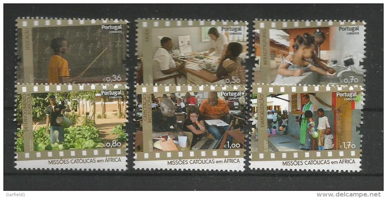 Portugal 2013  Mi.Nr. 3867 / 3872 ,  Catholic Missions In Africa - Postfrisch / MNH / Mint / (**) - Ungebraucht