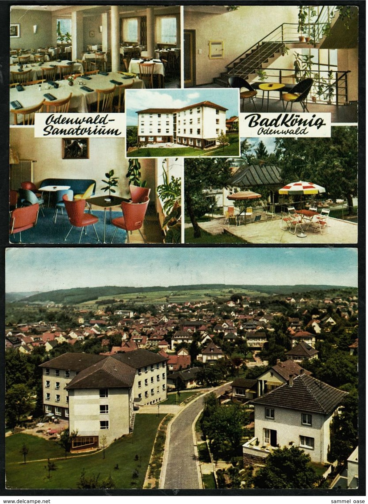 2 X Bad König / Odenwald  -  Sanatorium  -  Ansichtskarten Ca.1963 / 1965    (7389) - Bad Koenig