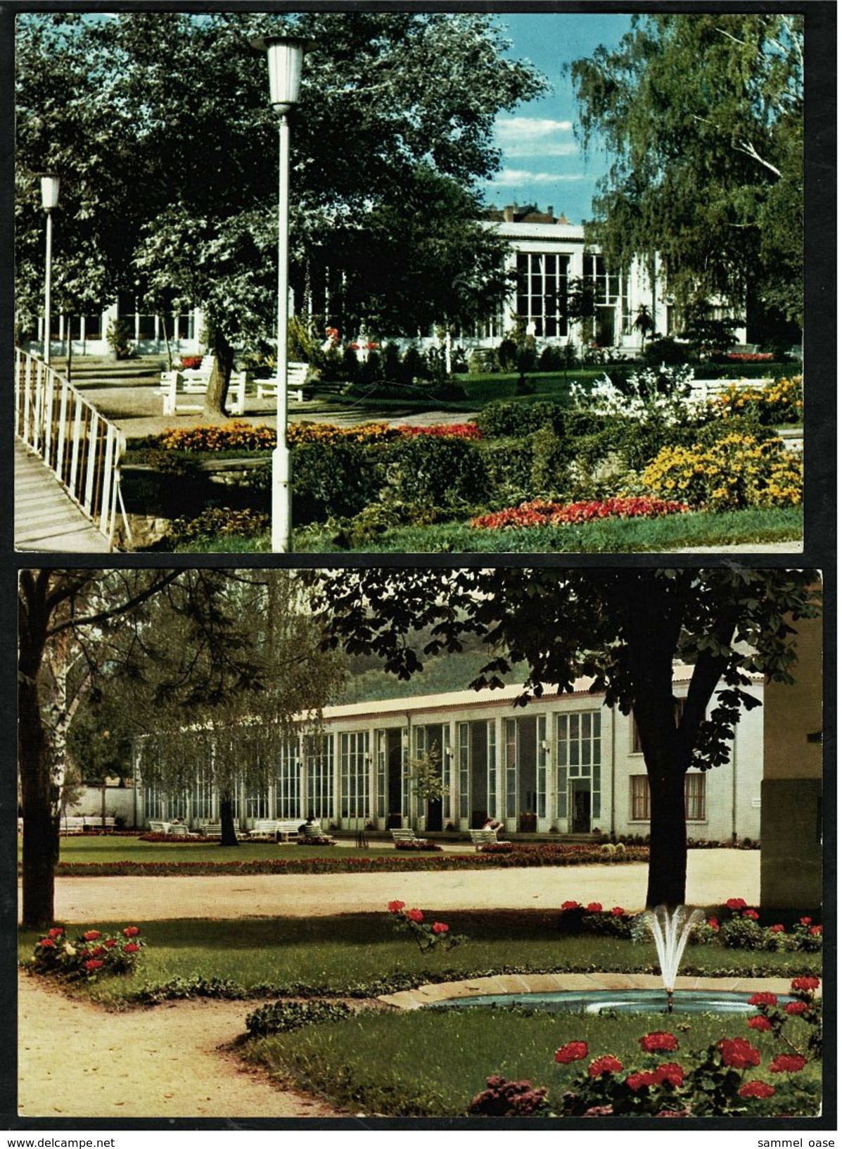 2 X Bad König / Odenwald  -  Wandelhalle / Kurpark  -  Ansichtskarten Ca.1976    (7388) - Bad Koenig