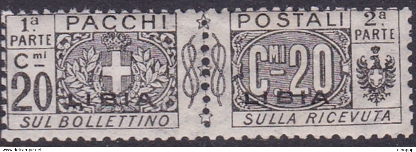 Italy-Colonies And Territories-Libya PP 3 1915-24 Parcel Post,20c Gray,mint Hinged - Libya