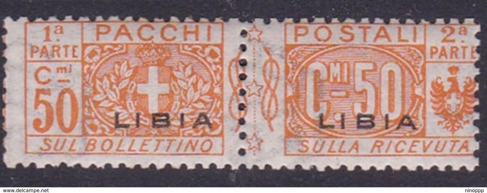 Italy-Colonies And Territories-Libya PP 5 1915-24 Parcel Post,50c Orange,mint Hinged - Libya