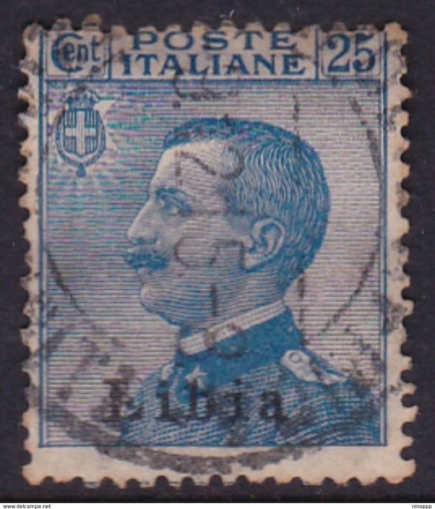 Italy-Colonies And Territories-Libya S 7 1912-15 ,25c Blue, Used - Libye