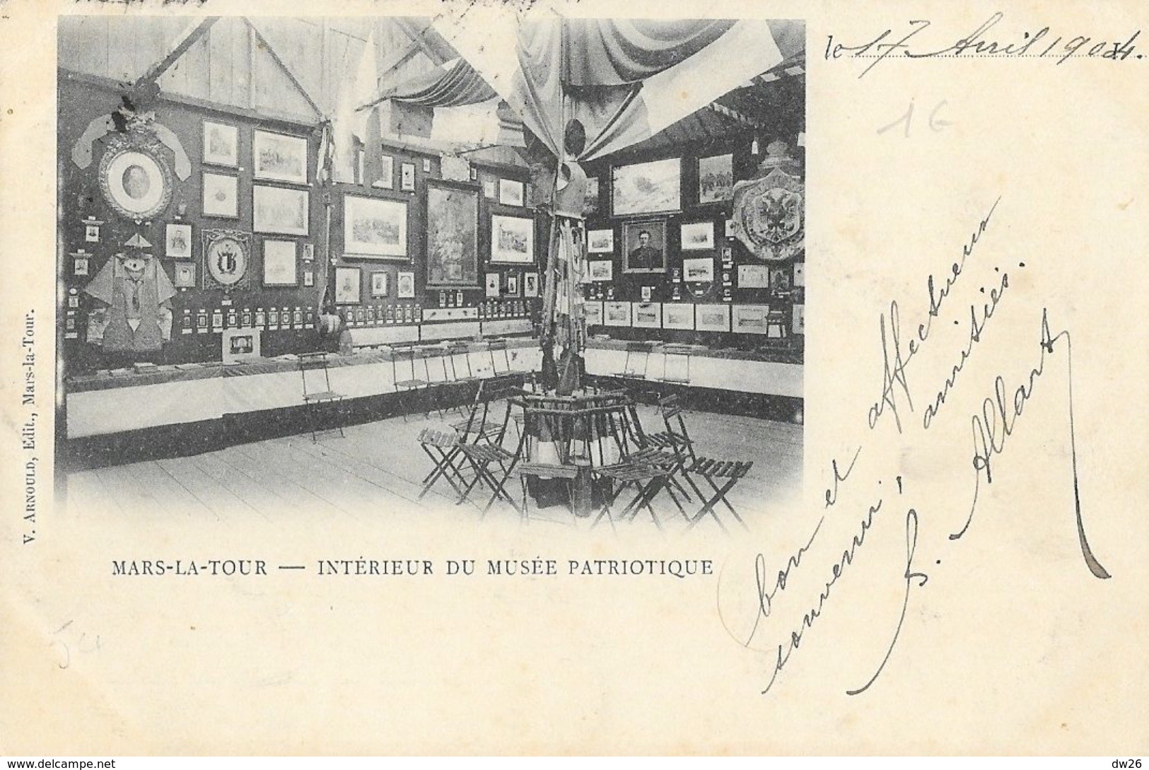 Mars-la-Tour (Meurthe-et-Moselle) - Intérieur Du Musée Patriotique - Edition V. Arnould, Carte Dos Simple - Musées