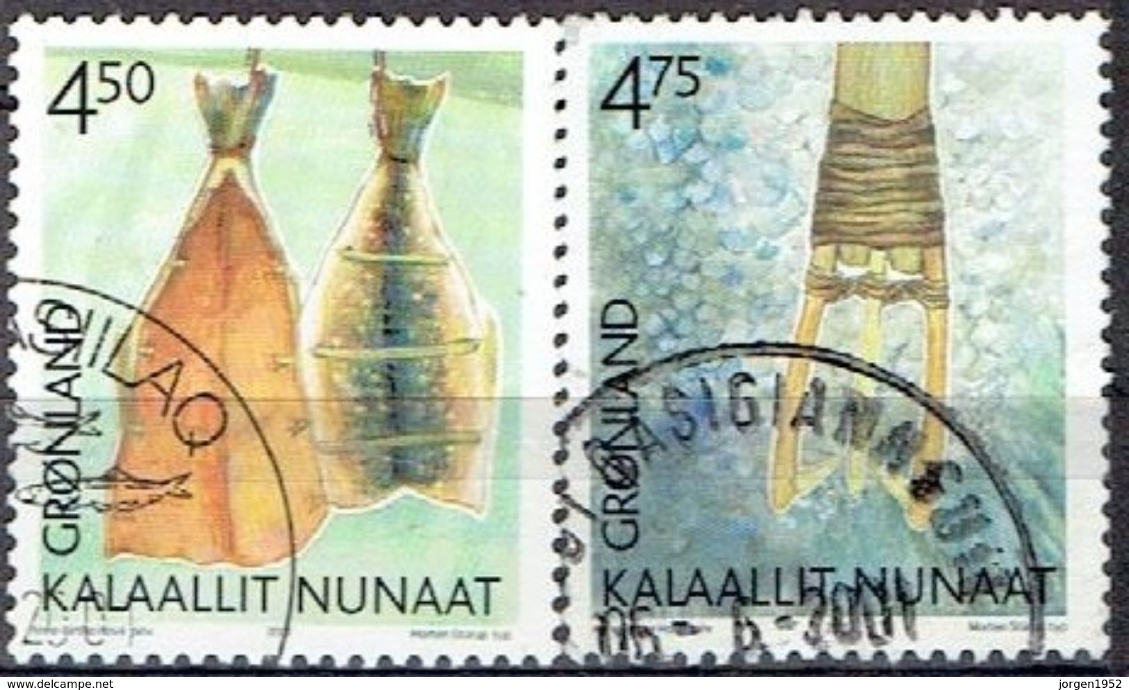 GREENLAND  # FROM 2001 STAMPWORLD  366-67 - Gebraucht