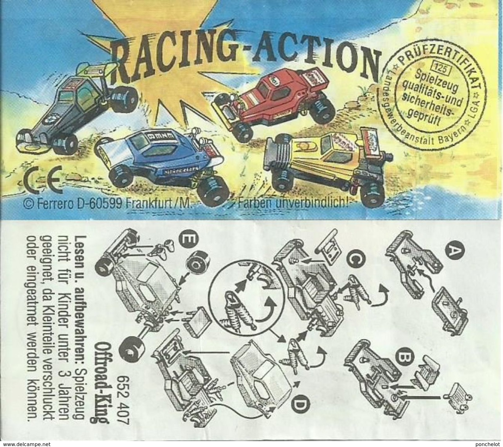 KINDER ALLEMAND RACING ACTION D 1994 Offroad King BPZ 652 407 - Notices