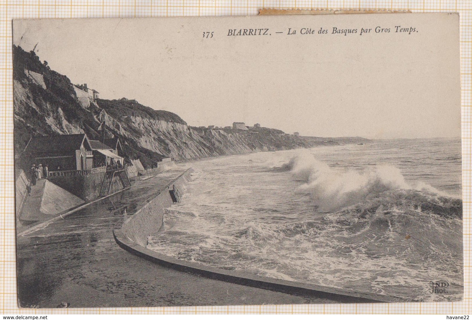 7AJ446 AU DOS CP BIARRITZ 1910 TIMBRES TAXE ST JEAN D'ANGELY 2 SCANS - Lettres & Documents