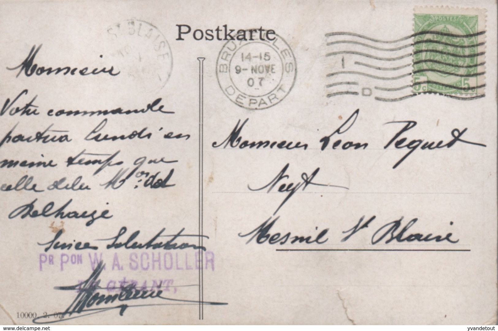 Carte Postale. Dienst's Musikinscrumence. Musique. Delhaize. Rare - Autres & Non Classés