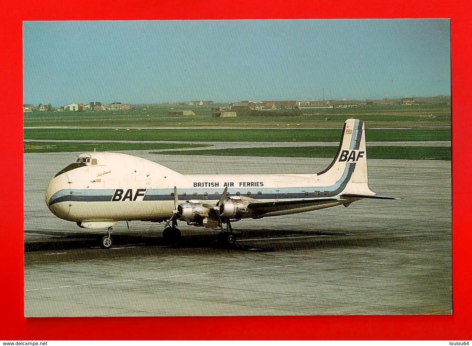 Avions - BRITISH AIR FERRIES - Carvair (G-ASHZ) Ostende - (118) - 1946-....: Ere Moderne