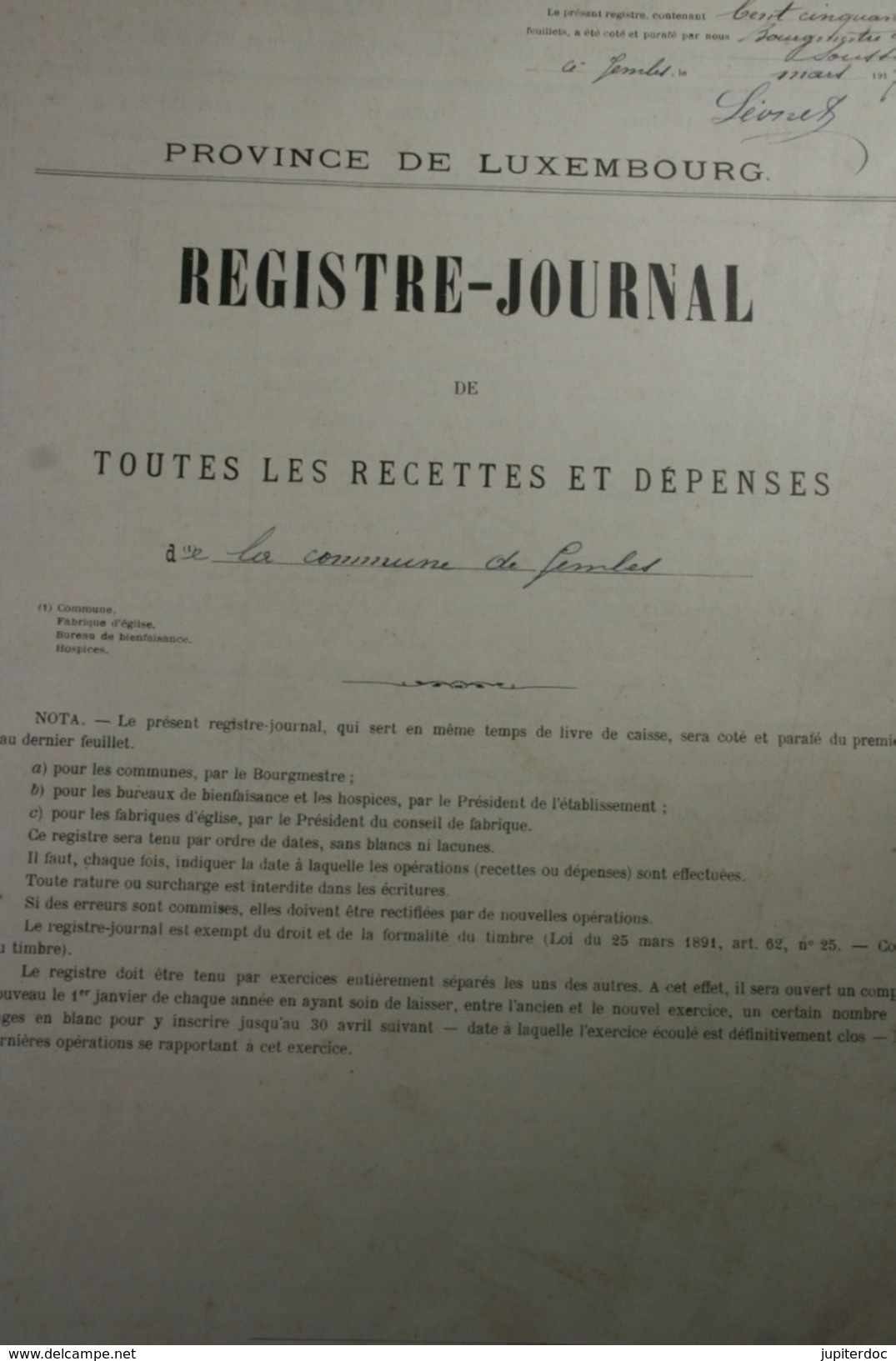 Lot De Vieux Documents Sur Gembes Et Graide (Gedinne) De 1881 à 1924 - Historical Documents