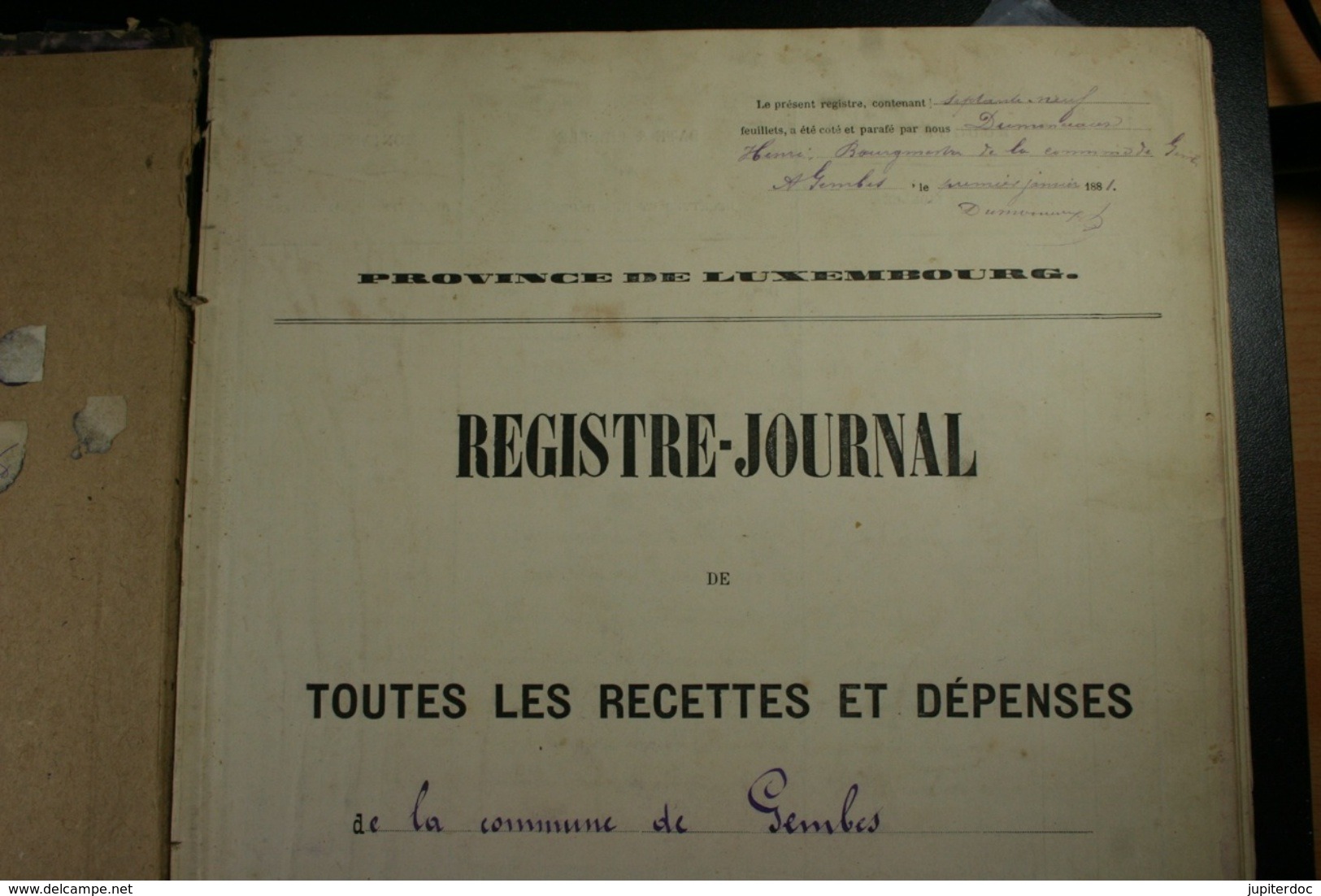 Lot de vieux documents sur Gembes et Graide (Gedinne) de 1881 à 1924