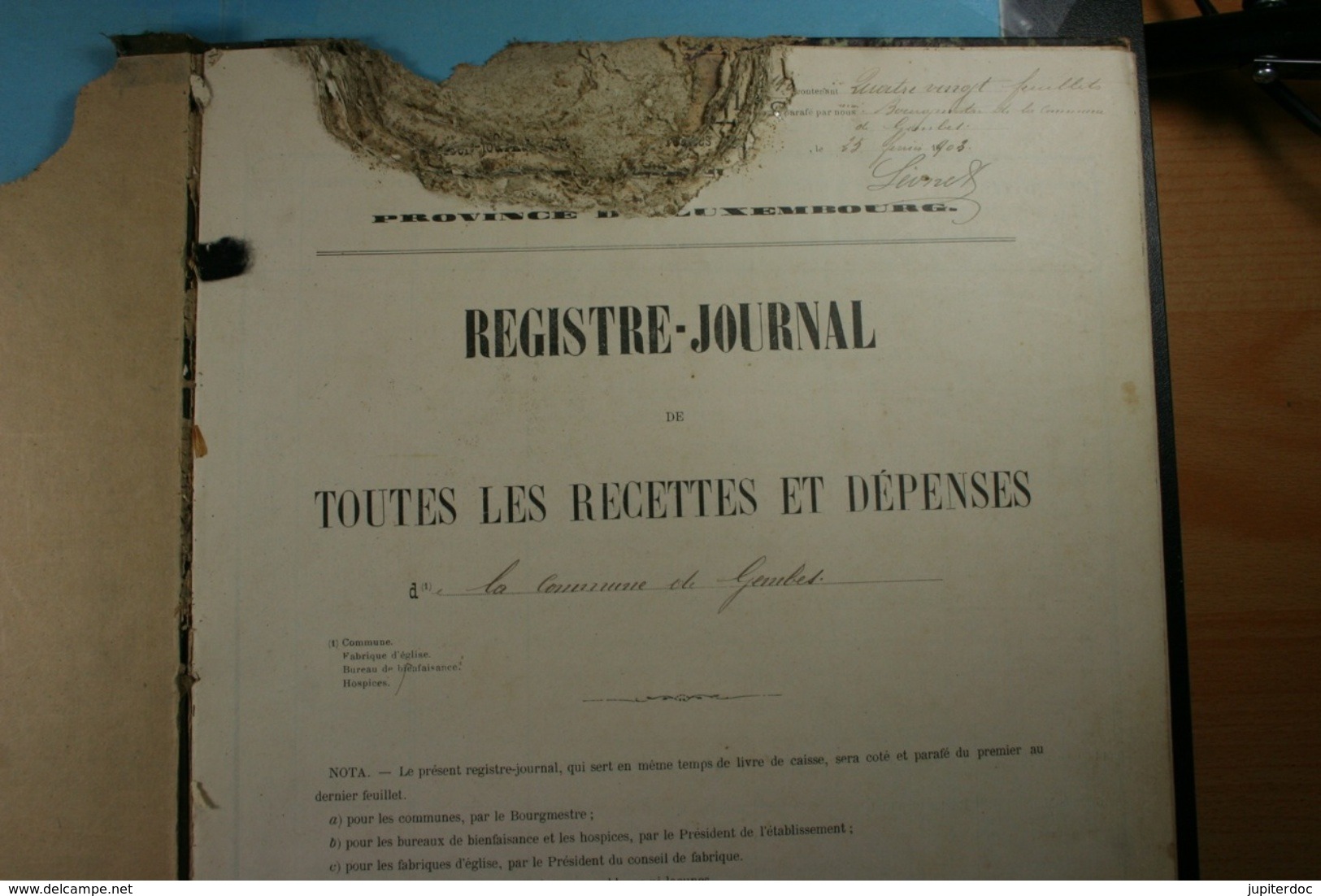 Lot de vieux documents sur Gembes et Graide (Gedinne) de 1881 à 1924