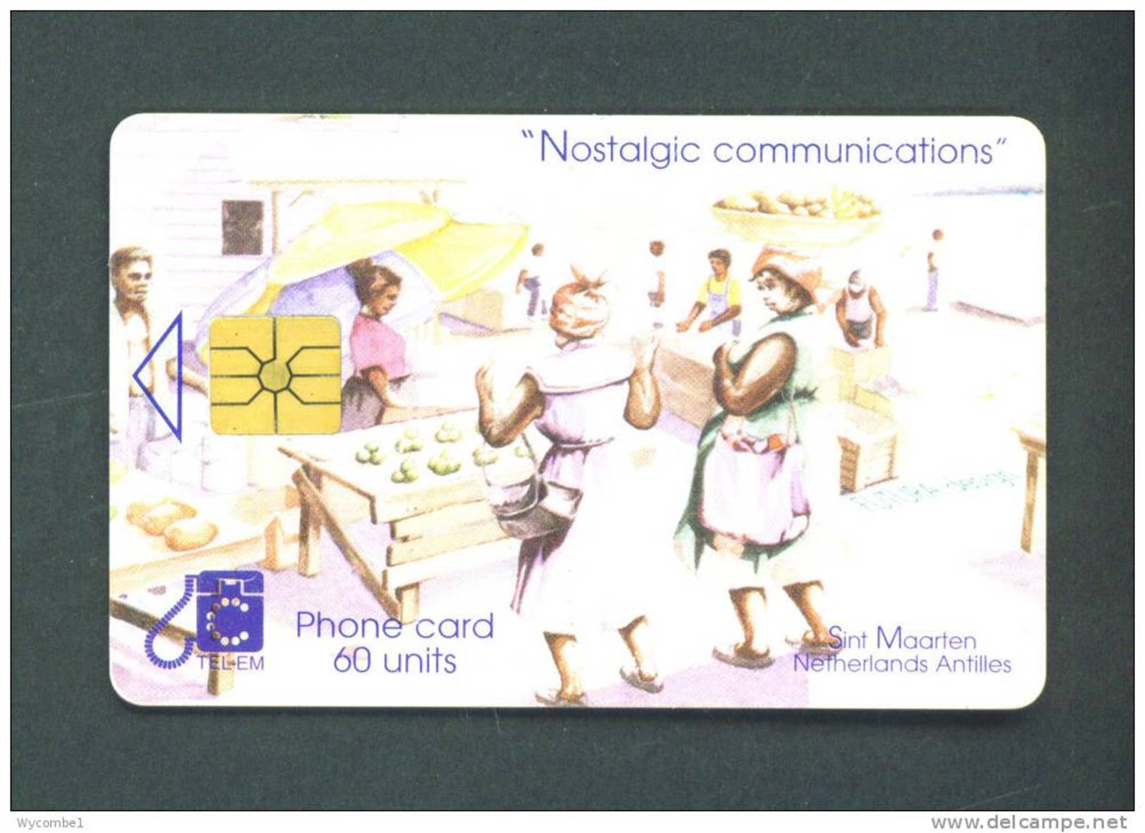 ST MAARTEN  -  Chip Phonecard As Scan - Antilles (Neérlandaises)