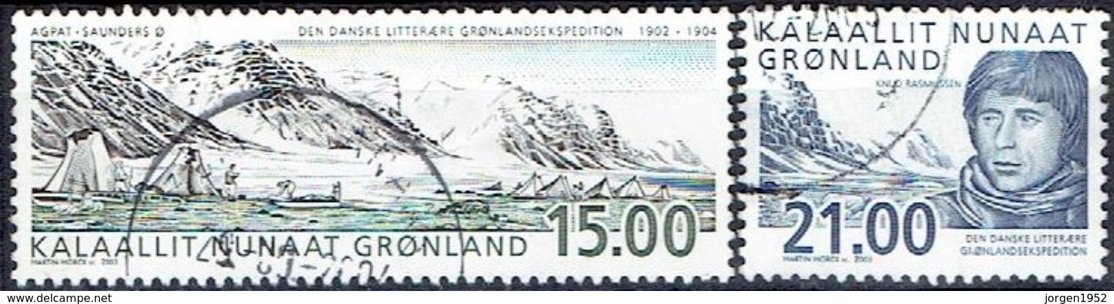 GREENLAND  # FROM 2003 STAMPWORLD  394-95 - Oblitérés