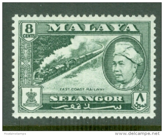 Malaya - Selangor: 1957/61   Sultan Hisamud-din Shah - Pictorial   SG120    8c    MH - Selangor