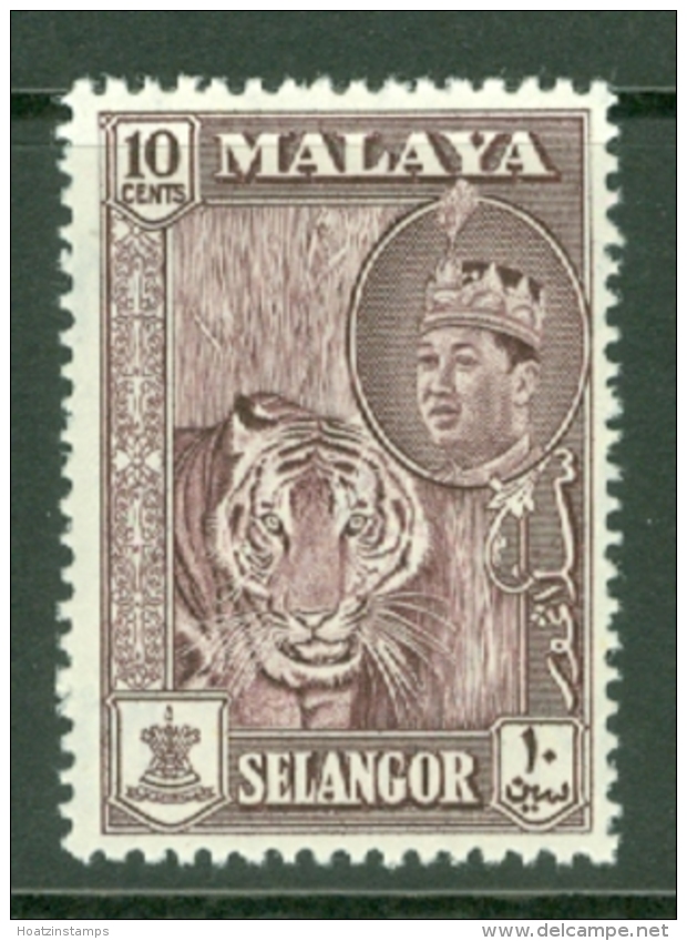 Malaya - Selangor: 1961/62   Sultan Aziz Shah - Pictorial   SG134    10c   MH - Selangor