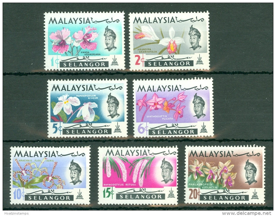 Malaya - Selangor: 1965   Flowers Set   SG136-142     MNH - Selangor