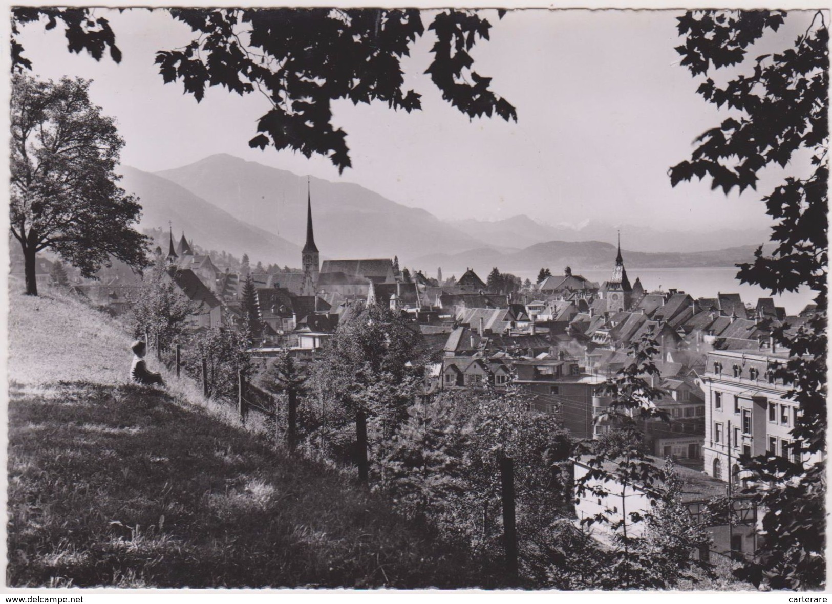 SUISSE,HELVETIA,SWISS,SWITZERLAND,SVIZZERA,SCHWEIZ ,ZOUG,ZUG,CARTE PHOTO GRAU ET AUFN - Zug