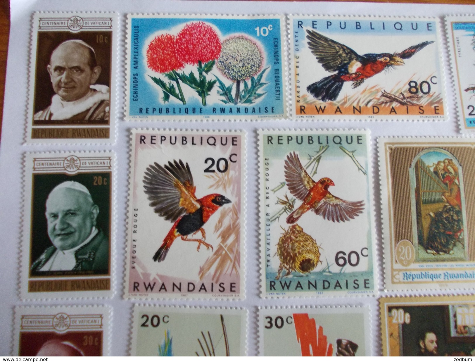 TIMBRE Rwanda Et Ruanda Urundi Valeur 5.90 &euro; - Altri & Non Classificati