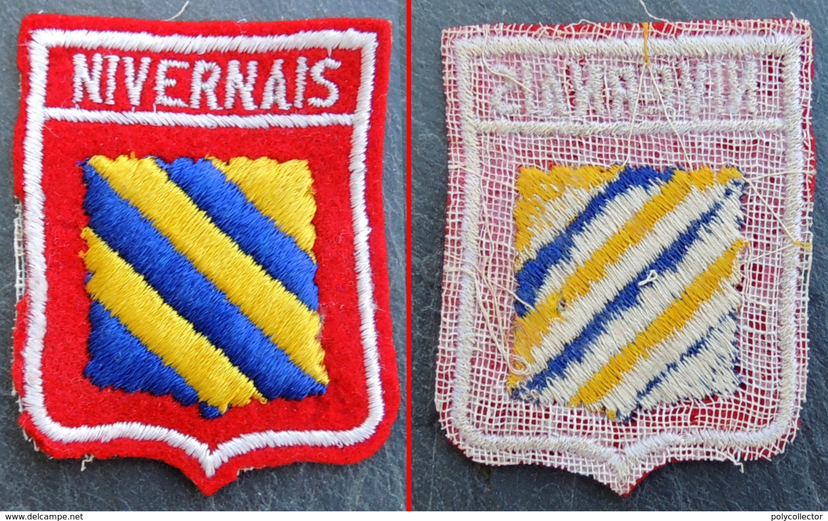 Patch Écusson Tissu Touristique : France - Nivernais - Blason De La Province - Ecussons Tissu