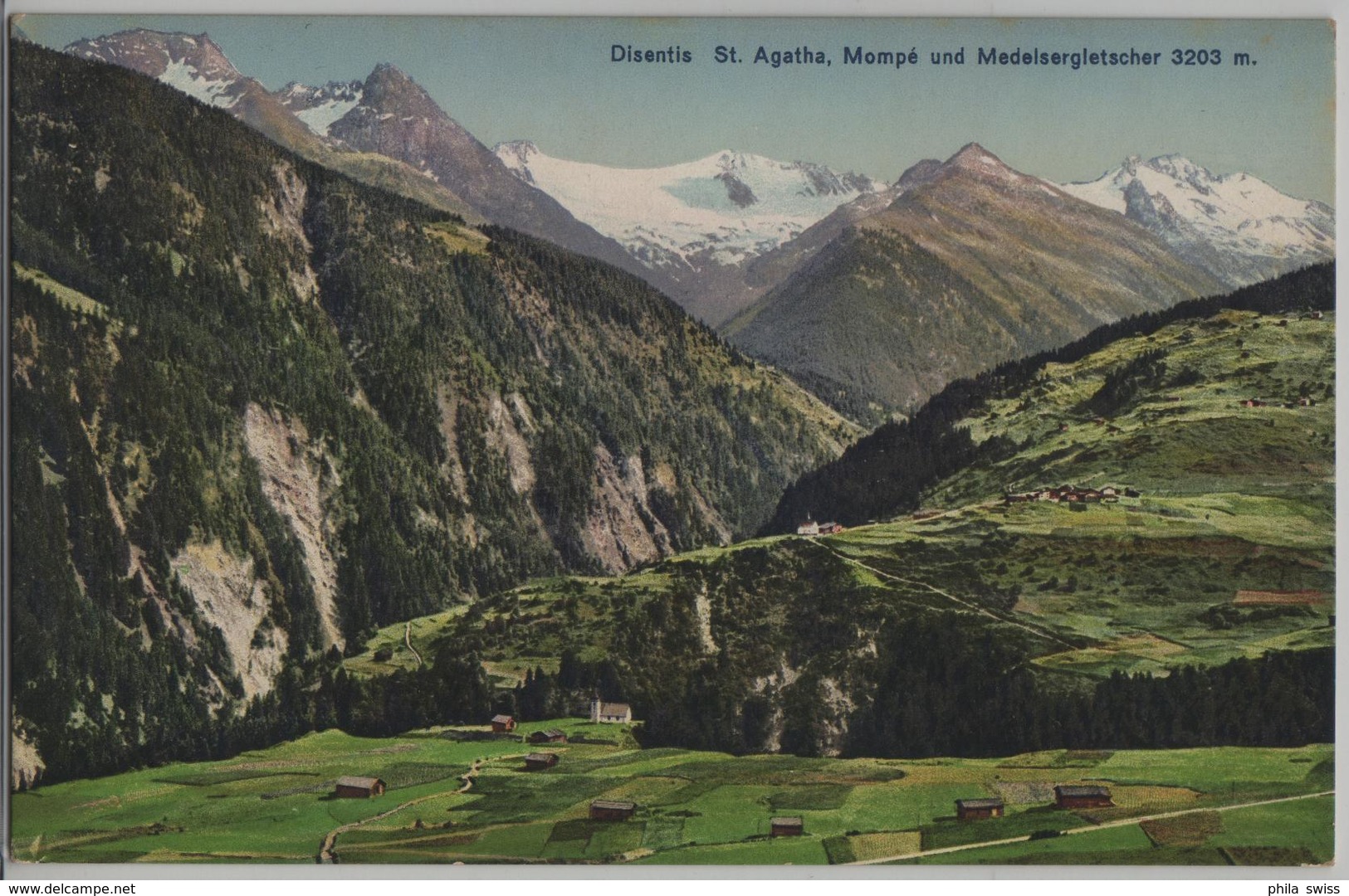 Disentis St. Agatha, Mompe Und Medelsergletscher - Photo: E. Goetz - Medel