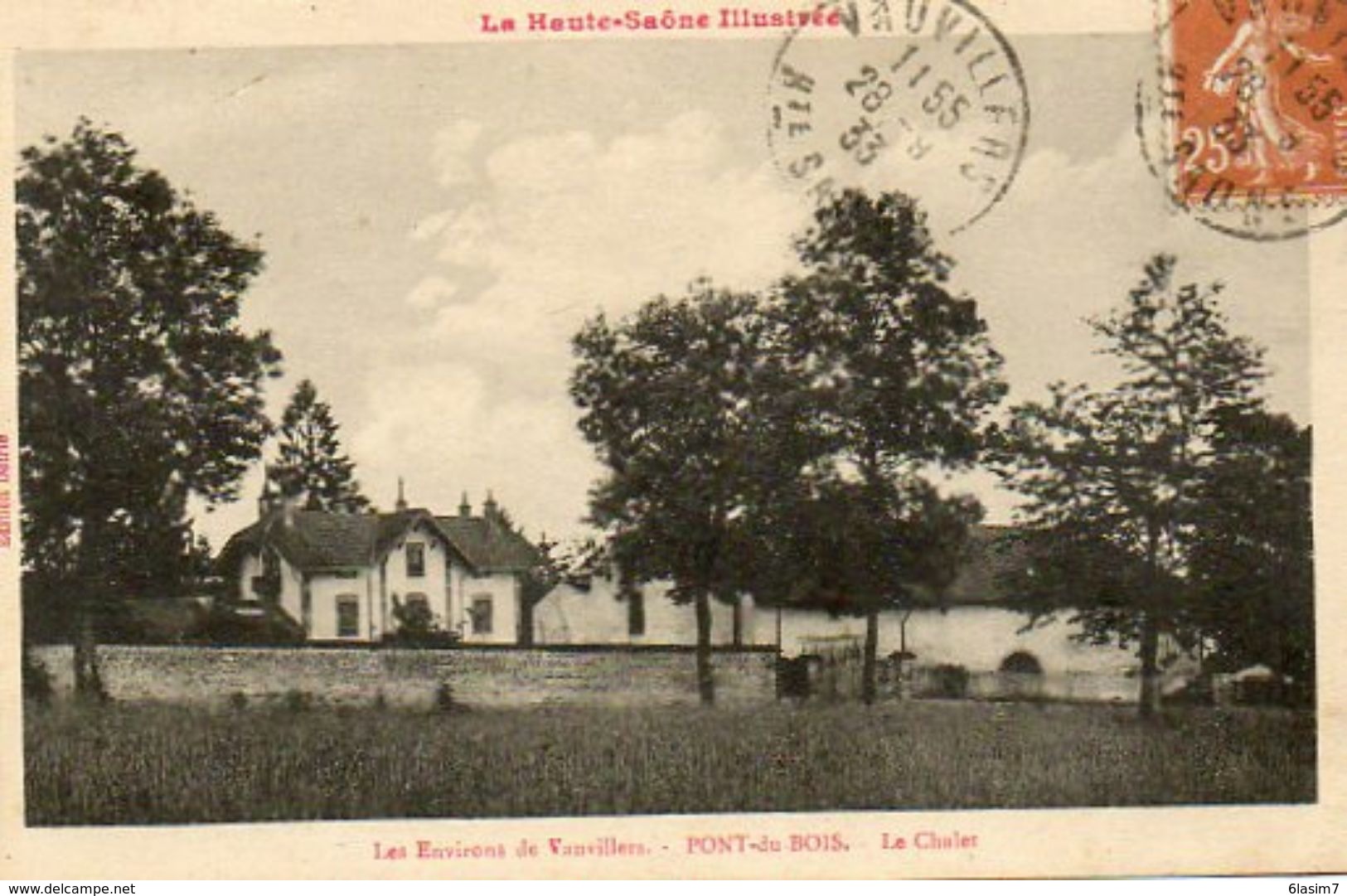 CPA - Environs De VAUVILLERS (70) - PONT-du-BOIS - Aspect Du Chalet En 1933 - Altri & Non Classificati