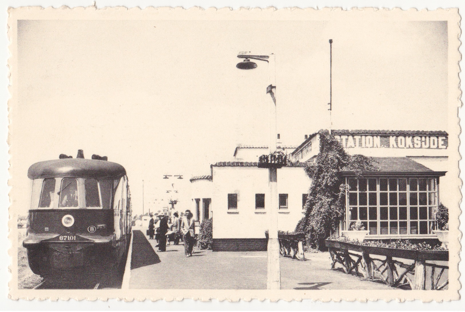 Koksijde: Station Met Trein. - Koksijde