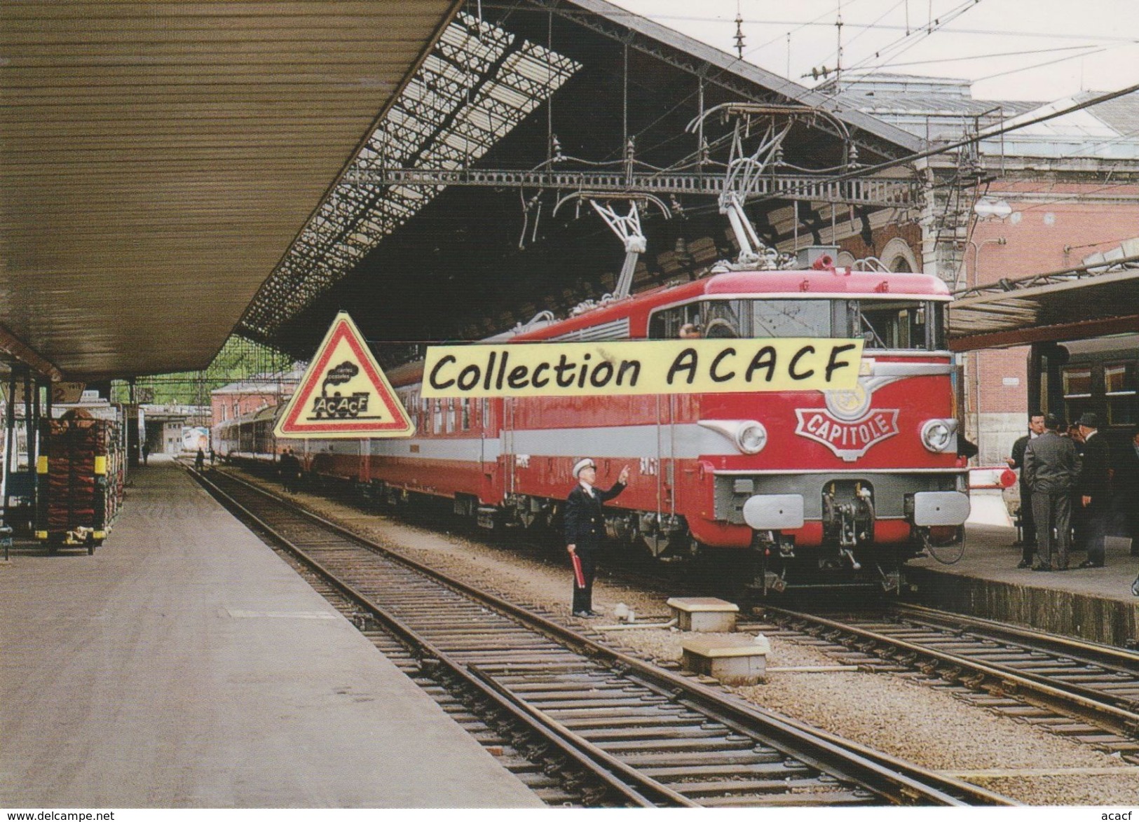 Loco BB 9292 Avec 1er Train "Capitole" Toulouse-Paris, à Toulouse (31) - - Estaciones Con Trenes