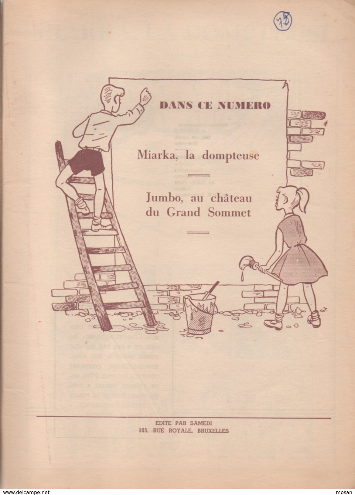 Miarka La Dompteuse. Samedi Jeunesse. N°28. 1960 - Samedi Jeunesse