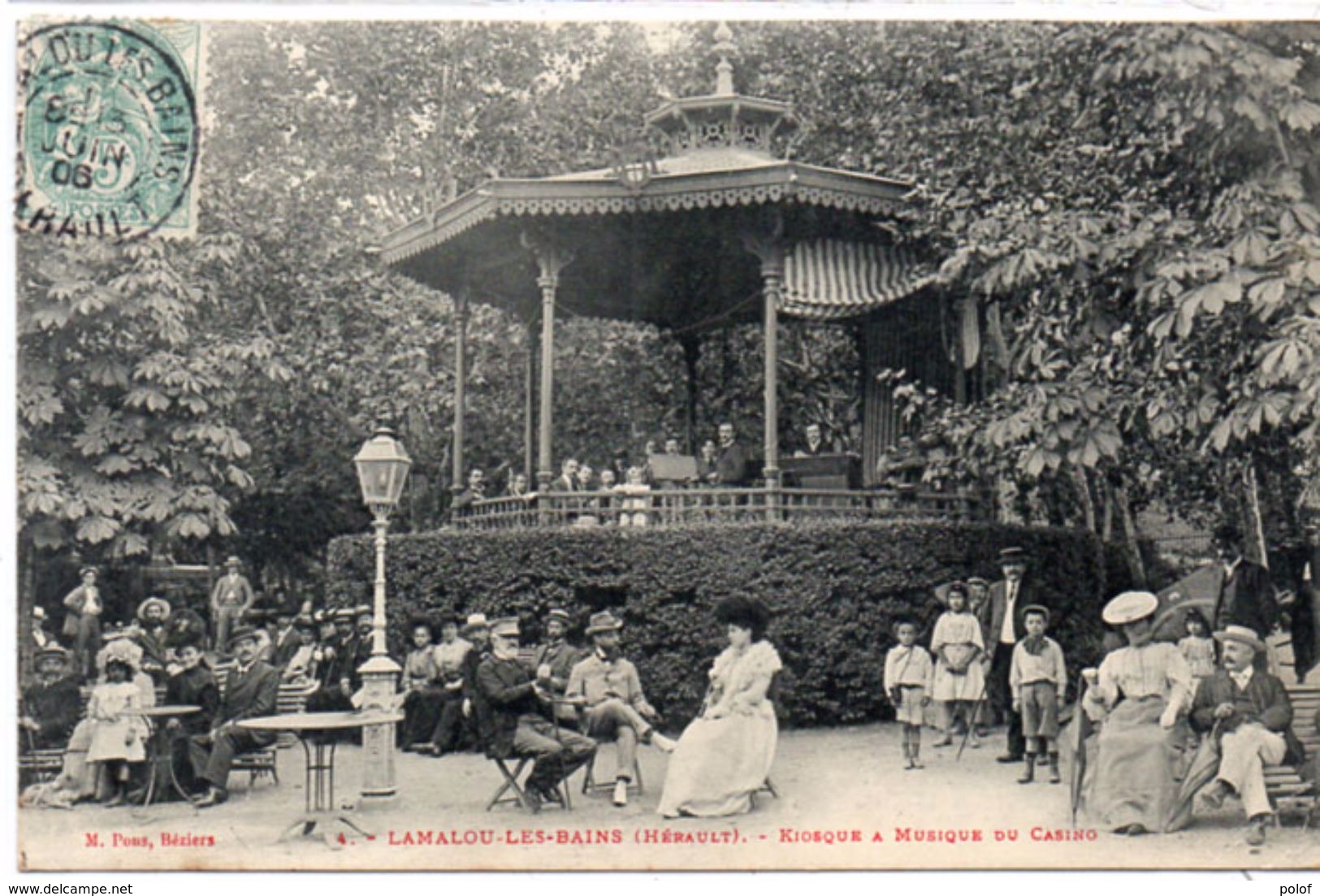 LAMALOU LES BAINS - Kiosque A Musique Du Casino   (98477) - Lamalou Les Bains