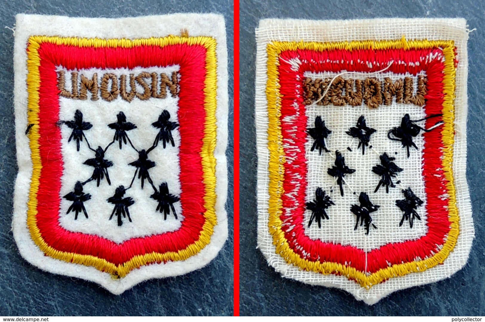 Patch Écusson Tissu Touristique : France - Région Limousin - Blason - Ecussons Tissu