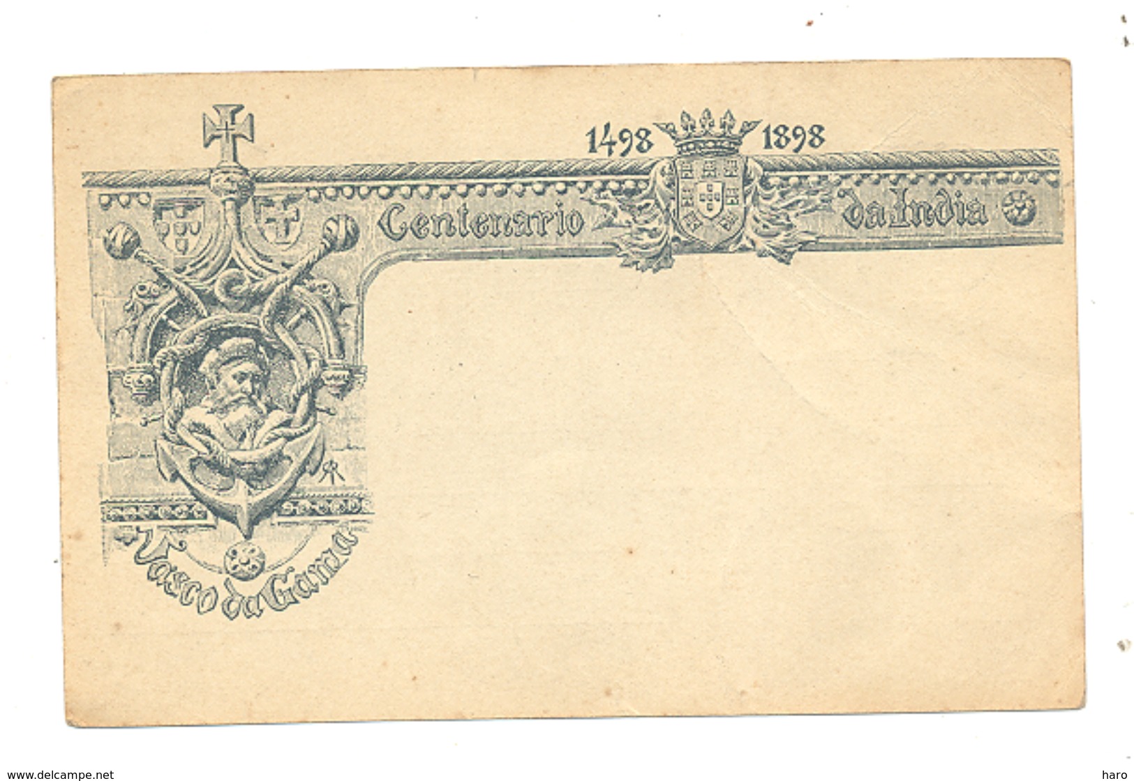 Portugal - , Entier Postal 1898 - Belle Lythographie Centenario Da India - Centenaire De L'Inde (b212) - Madeira