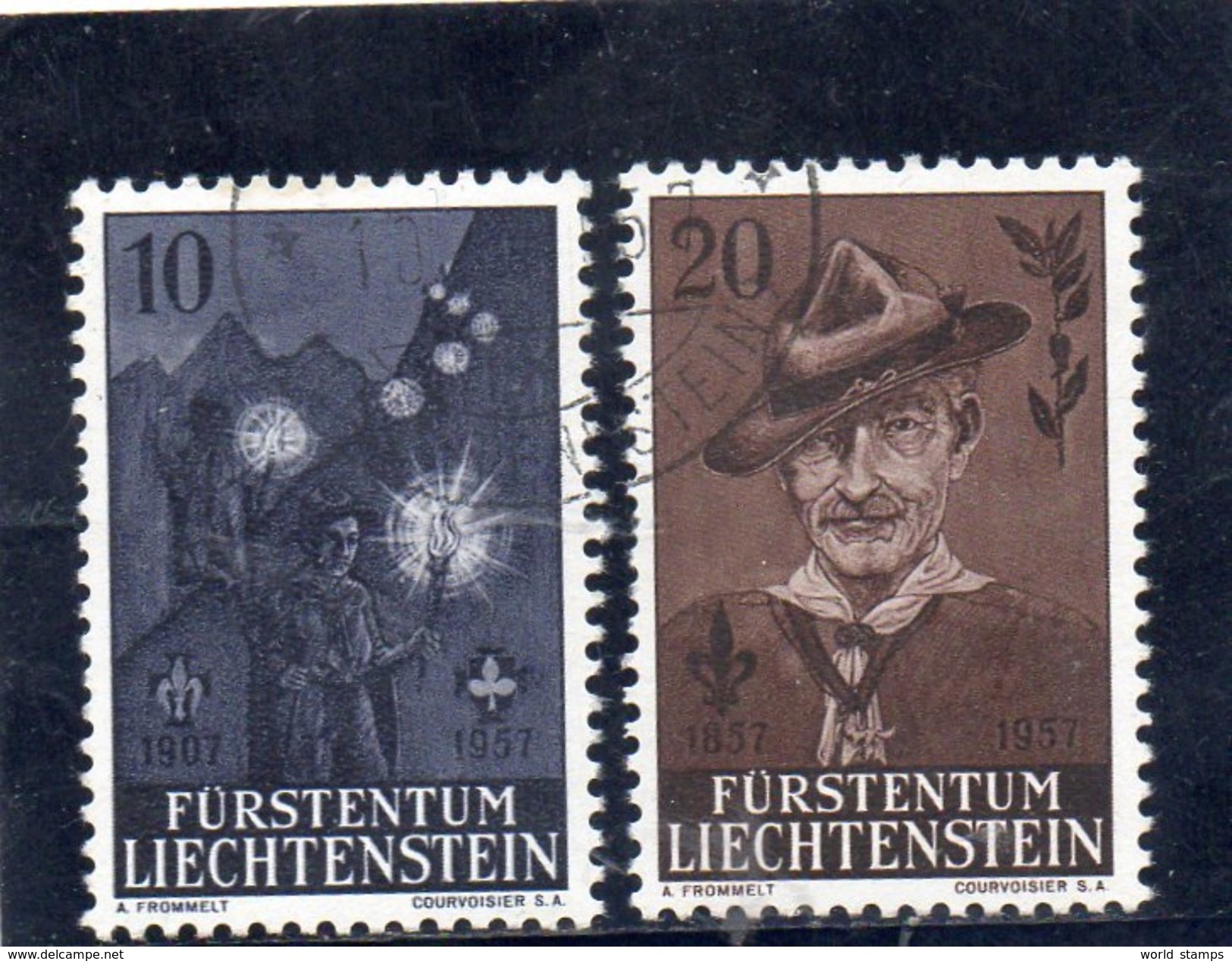 LIECHTENSTEIN 1957 O - Oblitérés