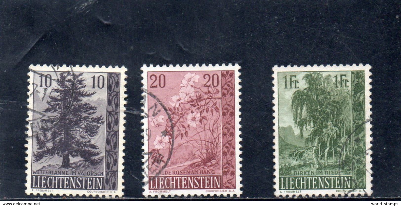 LIECHTENSTEIN 1957 O - Oblitérés