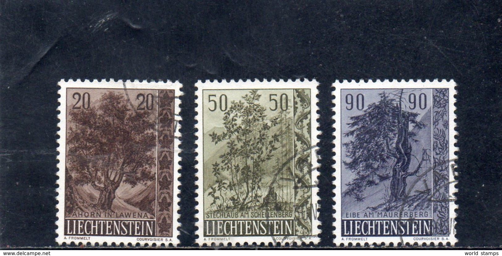 LIECHTENSTEIN 1958 O - Oblitérés