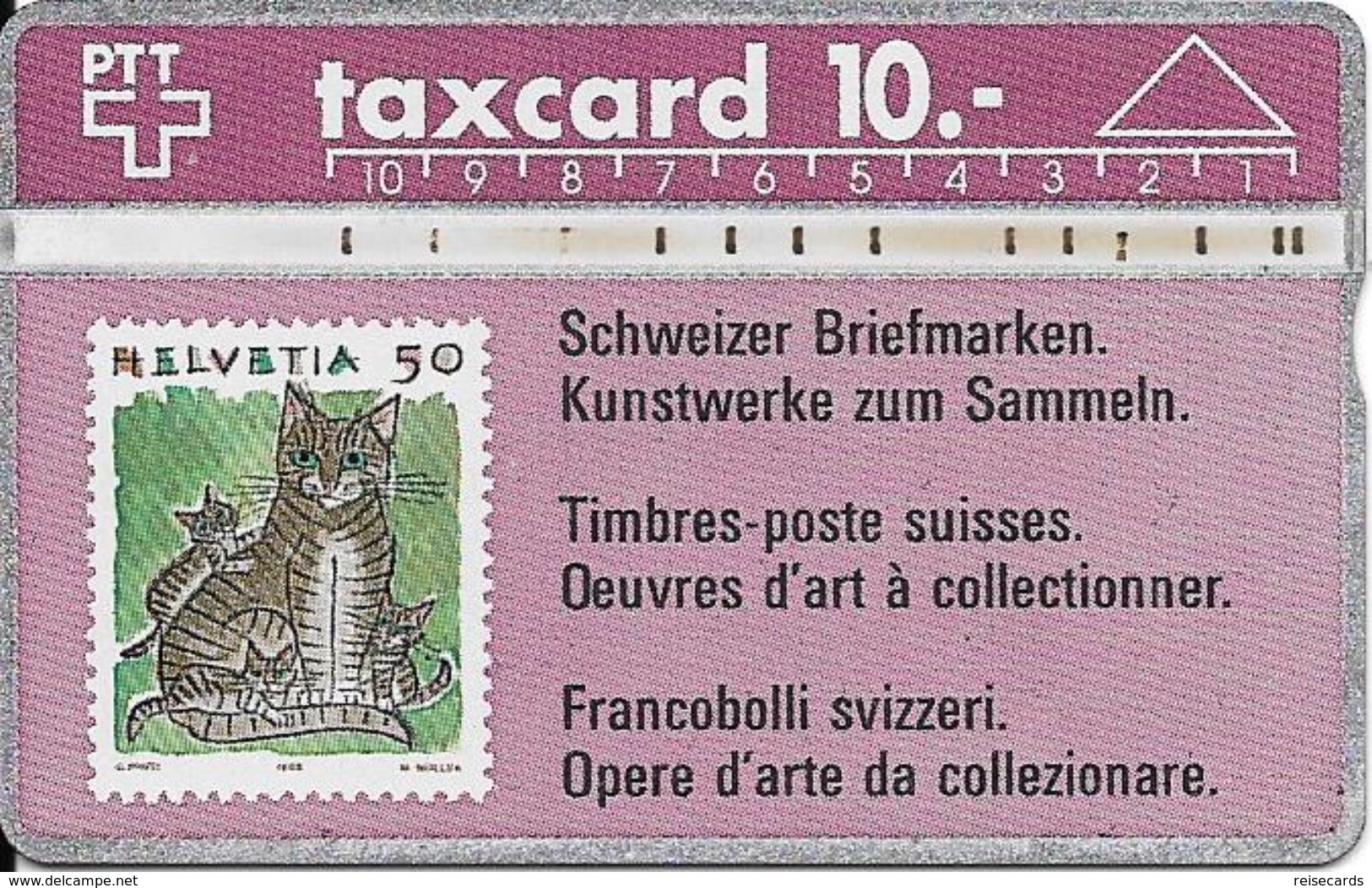 Switzerland: PTT P15 109E Schweizer Briefmarken -Katze - Timbres & Monnaies