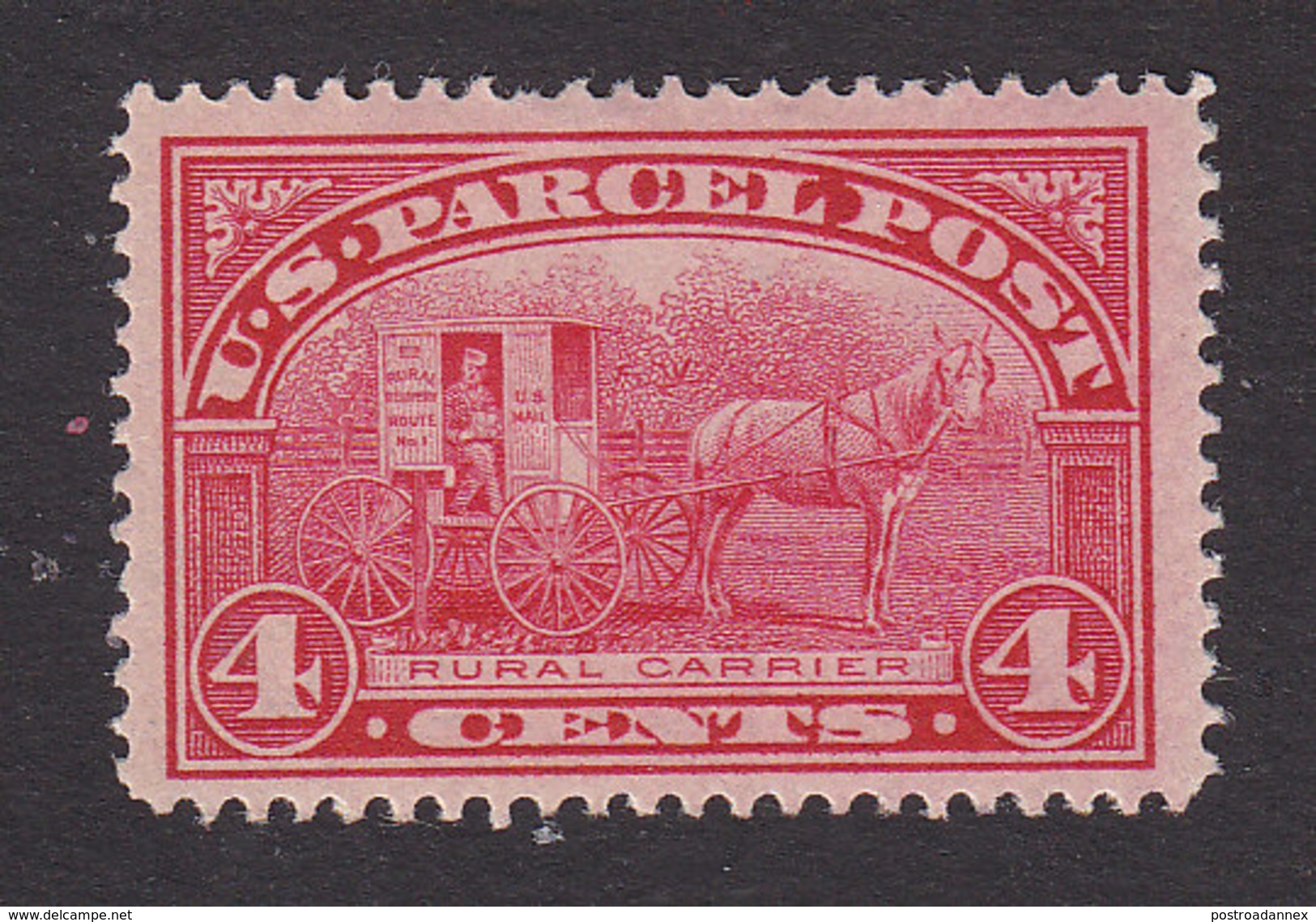 United States, Scott #Q4, Mint Hinged, Rural Carrier, Issued 1913 - Parcel Post & Special Handling