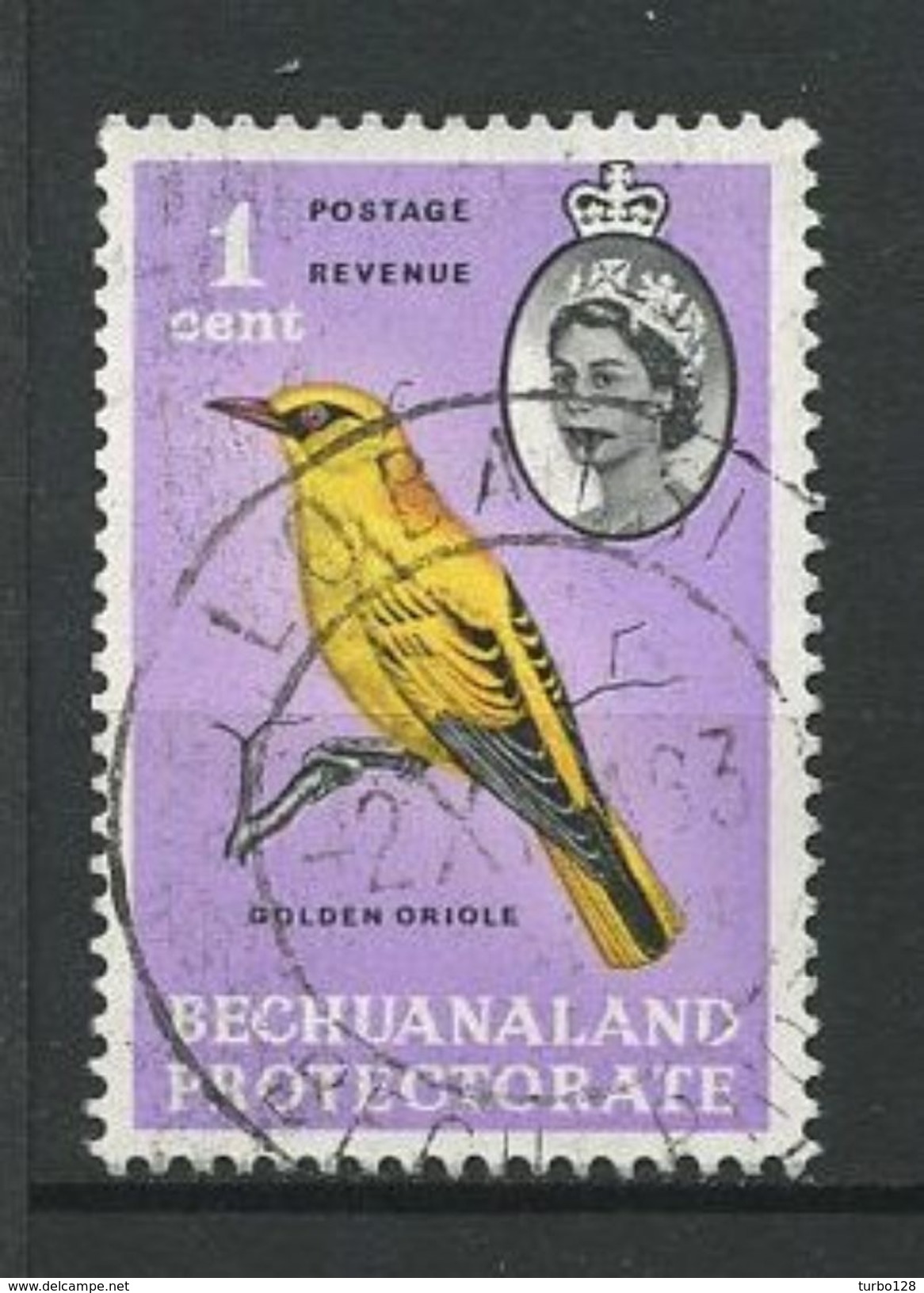 BECHUANALAND 1961 N° 119 Oblitéré Used Superbe Faune Oiseaux Loriot Doré Birds Animaux - 1885-1964 Bechuanaland Protectorate