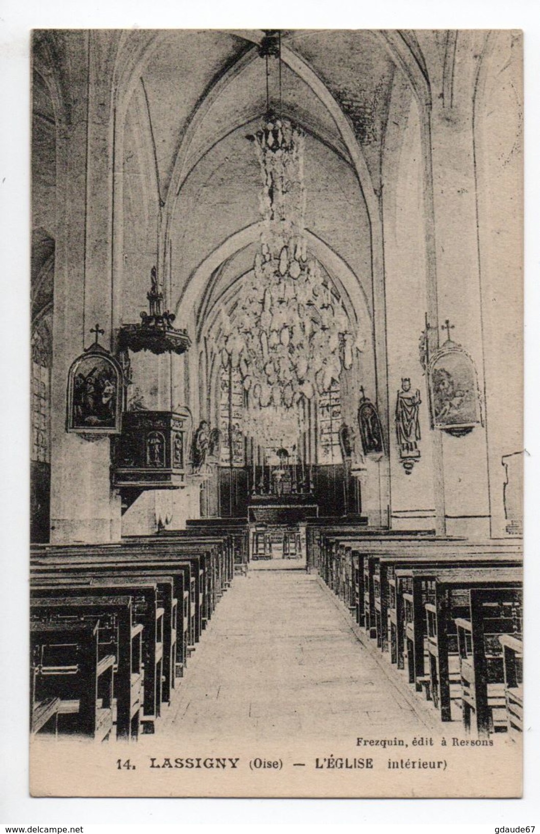 LASSIGNY (60) - L'EGLISE (INTERIEUR) - Lassigny