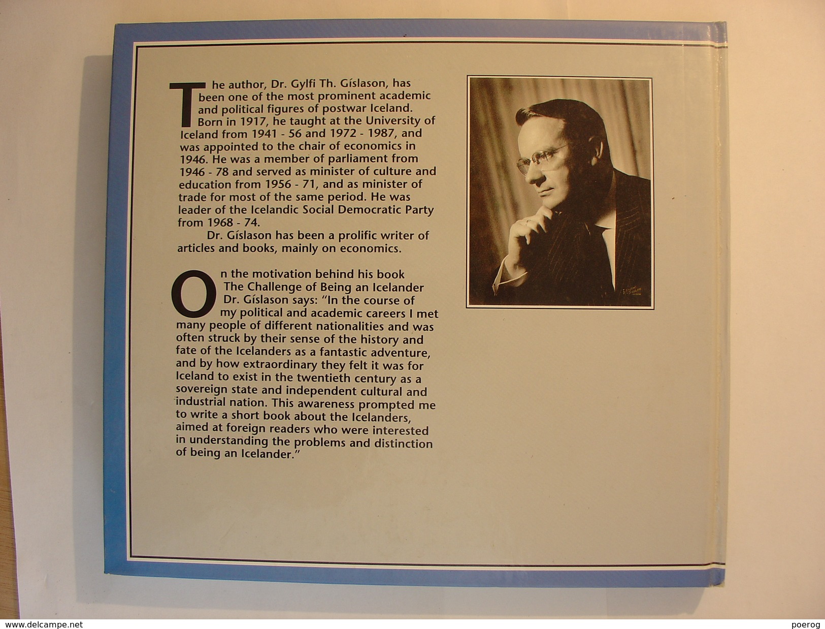 THE CHALLENGE OF BEING AN ICELANDER - GYLFI TH. GISLASON - 1990 - ICELAND ISLANDE ISLANDA - BE - COUVERTURE RIGIDE - Culture