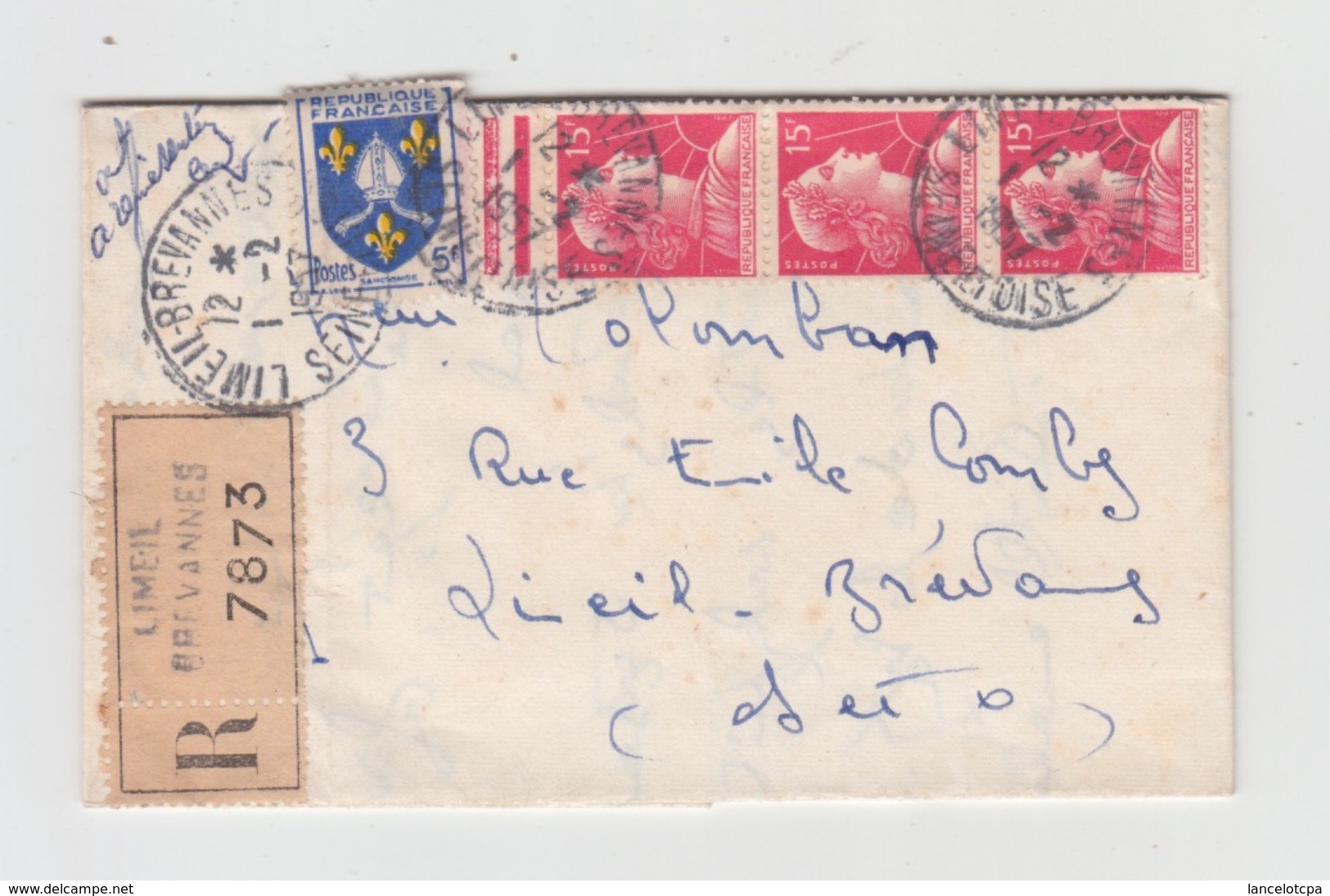 LETTRE RECOMMANDEE Sur PAPIER LIBRE - 1957 - Lettres & Documents