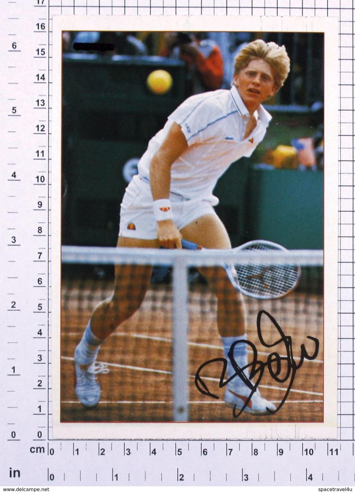 BORIS BECKER - Vintage PHOTO REPRINT BRAVO Autogrammkarte (86-C) - Tennis