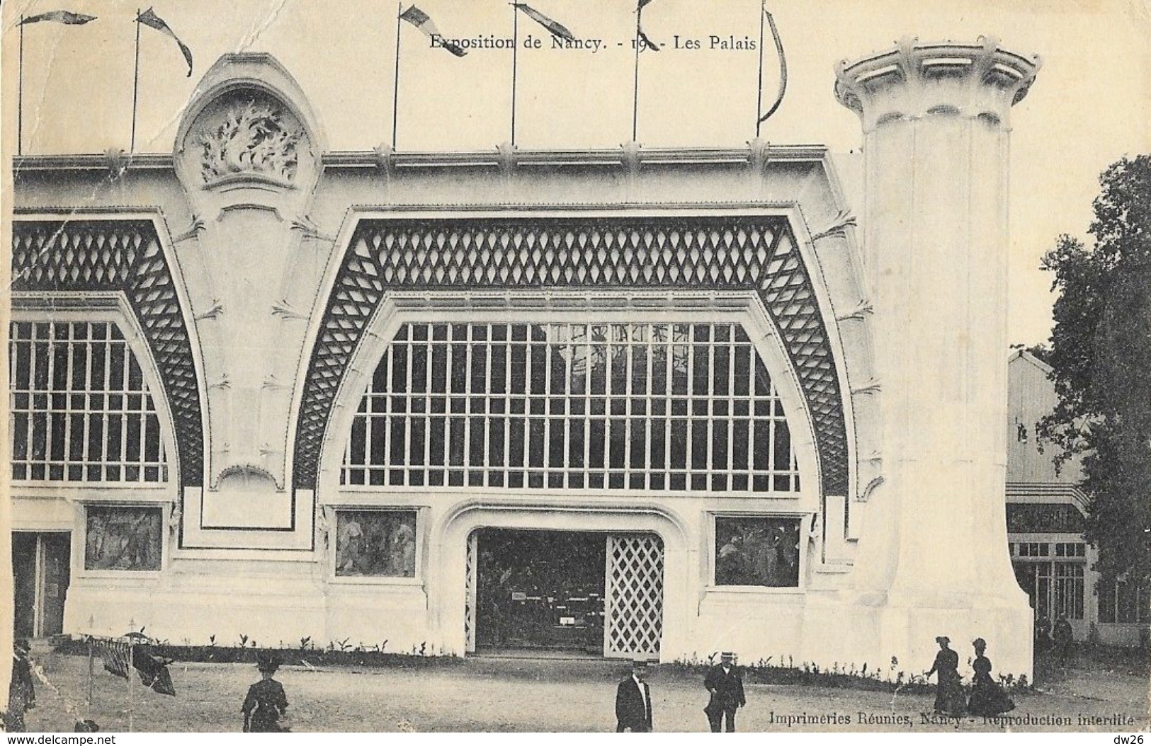 Exposition De Nancy 1909 - Les Palais - Imprimeries Réunies - Expositions