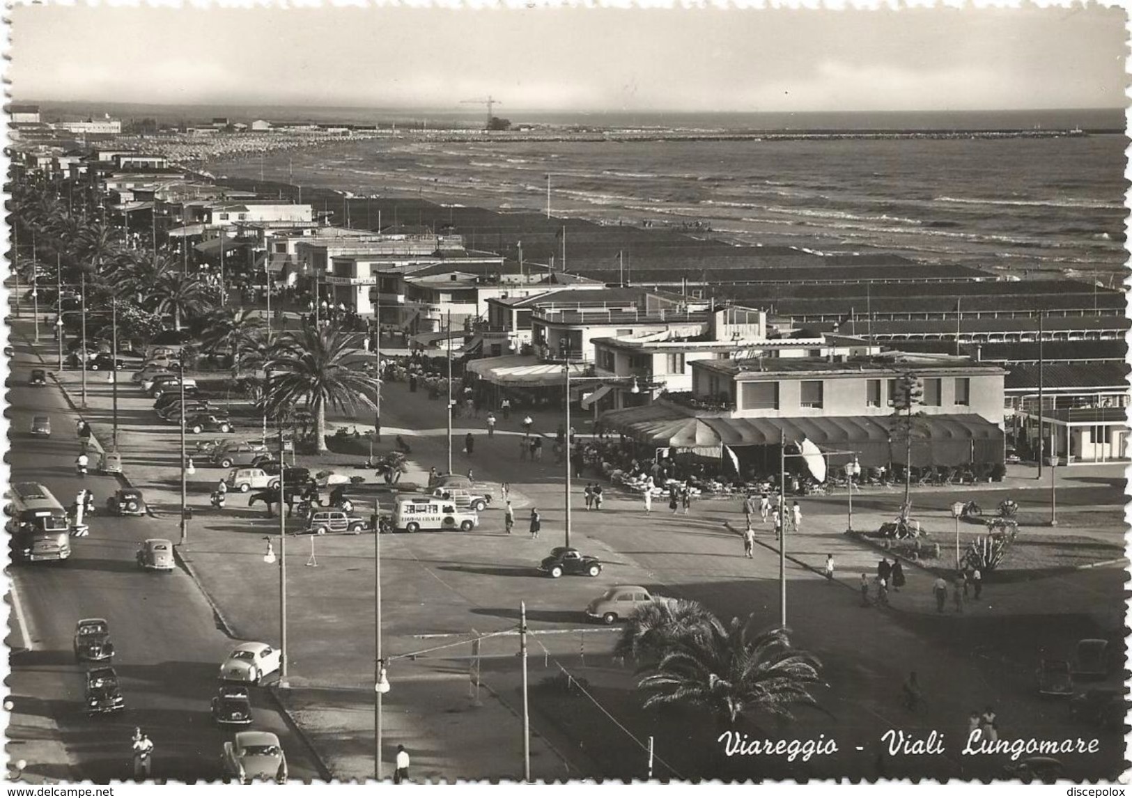 Z4002 Viareggio (Lucca) - Viali Lungomare E Spiaggia - Panorama - Auto Cars Voitures / Non Viaggiata - Viareggio