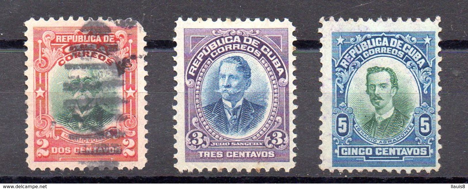 CUBA.  AÑO 1910.  Ed 182/184 (MH/USED) - Nuevos